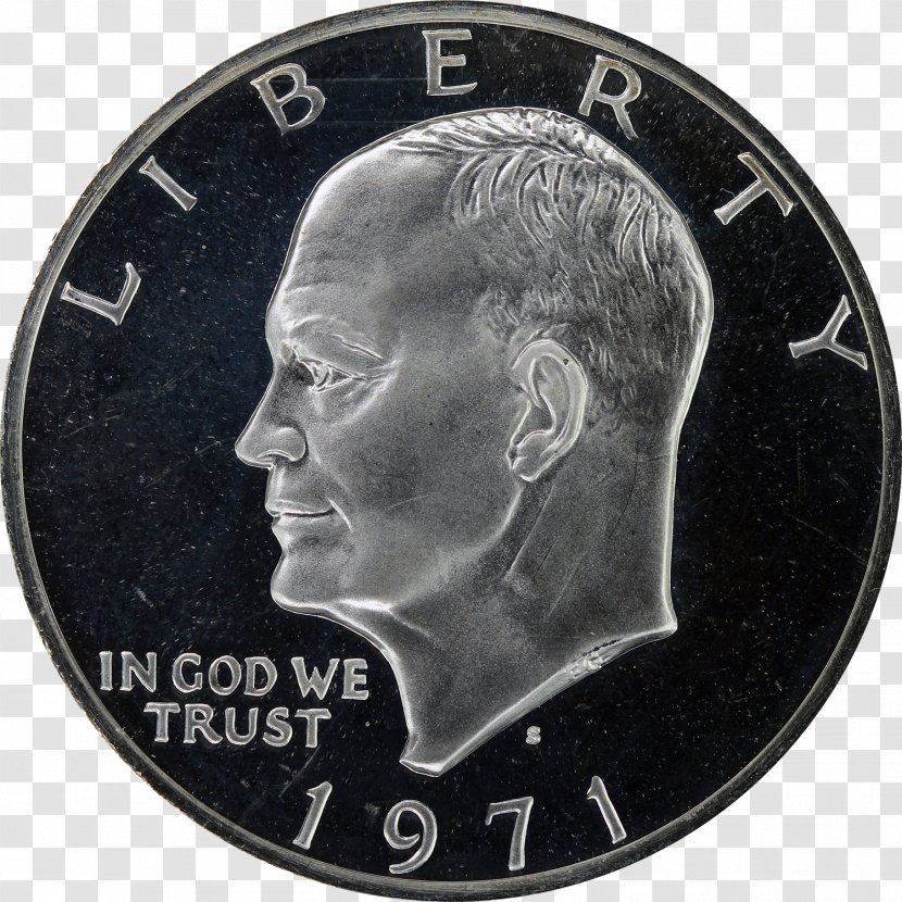 Dollar Coin Philadelphia Mint Silver Eisenhower - Dime Transparent PNG