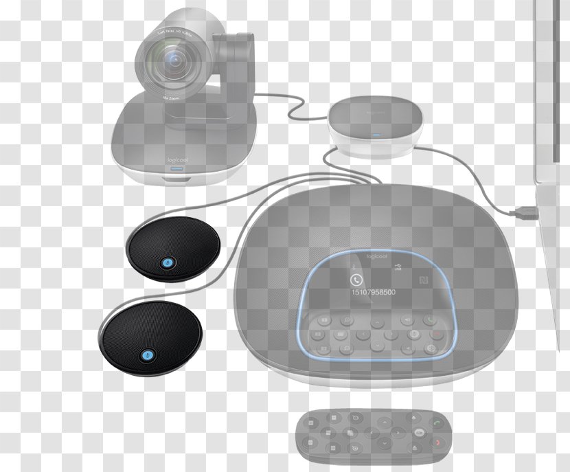 Microphone Logitech GROUP Video Conferencing Systeem System 960-001054 ConferenceCam BCC950 - Pantiltzoom Camera Transparent PNG