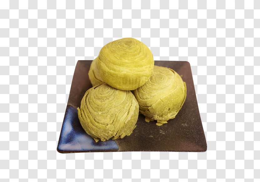 Green Tea Dim Sum Matcha Tieguanyin - A Dish Of Cake Transparent PNG