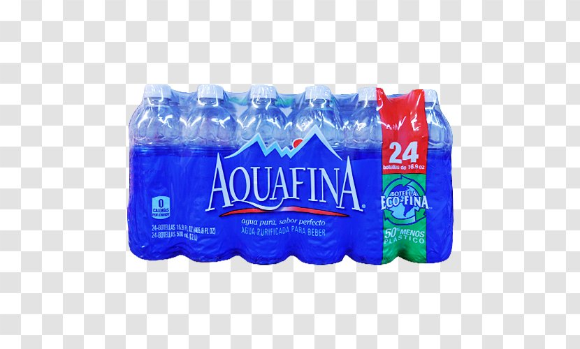 Bottled Water Plastic Aquafina Drinking - Bottle Transparent PNG