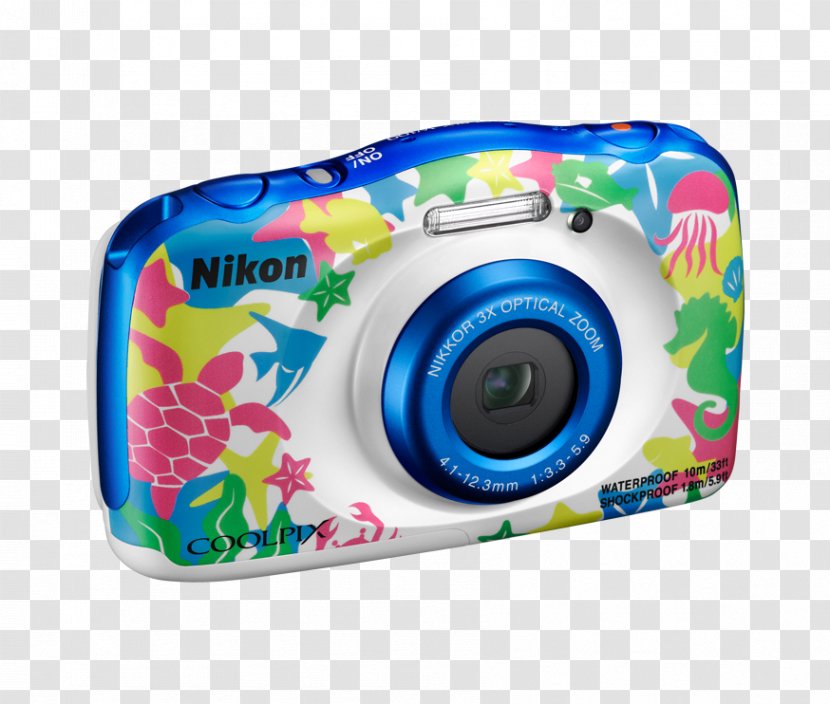 Point-and-shoot Camera Nikon Digital Data - Coolpix W100 Transparent PNG