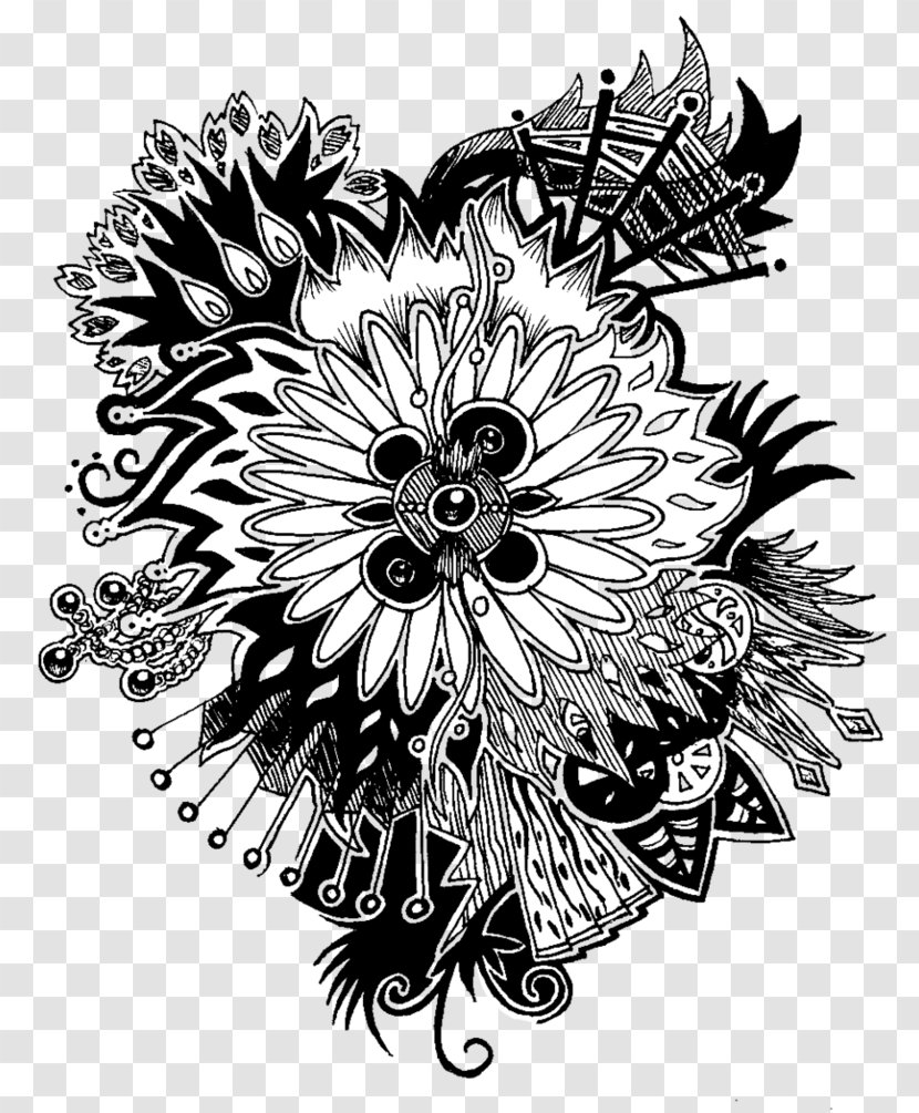 Sword Dance Drawing Cut Flowers Floral Design - Dahlia - Chrysanthemum Transparent PNG