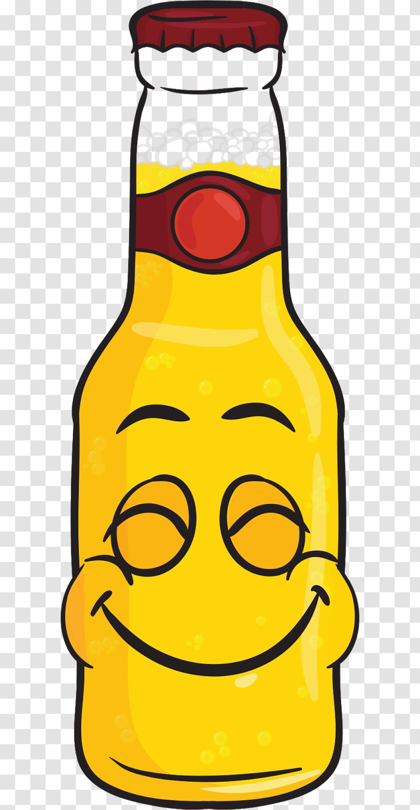 Beer Bottle Glasses Malt Liquor Alcoholic Drink - Yellow Transparent PNG
