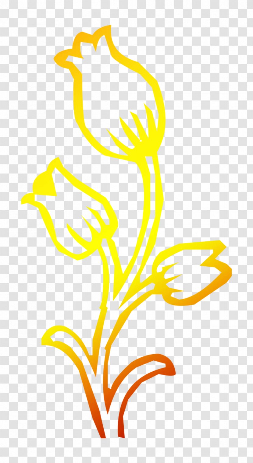 Clip Art Yellow Leaf Plant Stem Line - Tree Transparent PNG