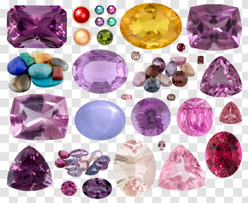 Amethyst Ring Gemstone Necklace Bead - Piedras Preciosas Transparent PNG