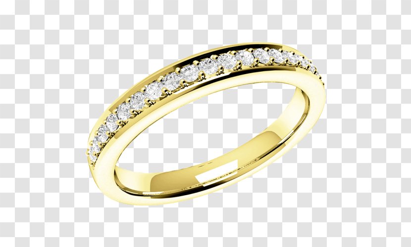 Wedding Ring Gold Diamond Jewellery Gemstone - Body Jewelry - Cut In Half Transparent PNG