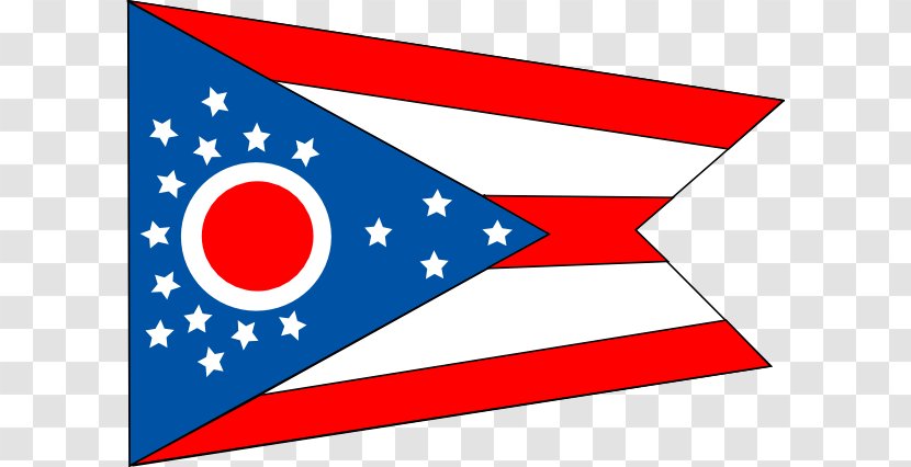 Flag Of Ohio The United States Clip Art - Clipart Transparent PNG