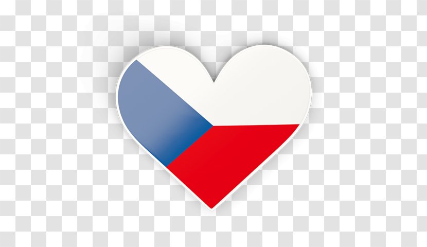 Flag Of The Czech Republic Cyprus Heart - Bumper Sticker Transparent PNG
