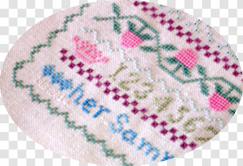 Cross-stitch Material Pattern - Pink M - Mayte Garcia Transparent PNG