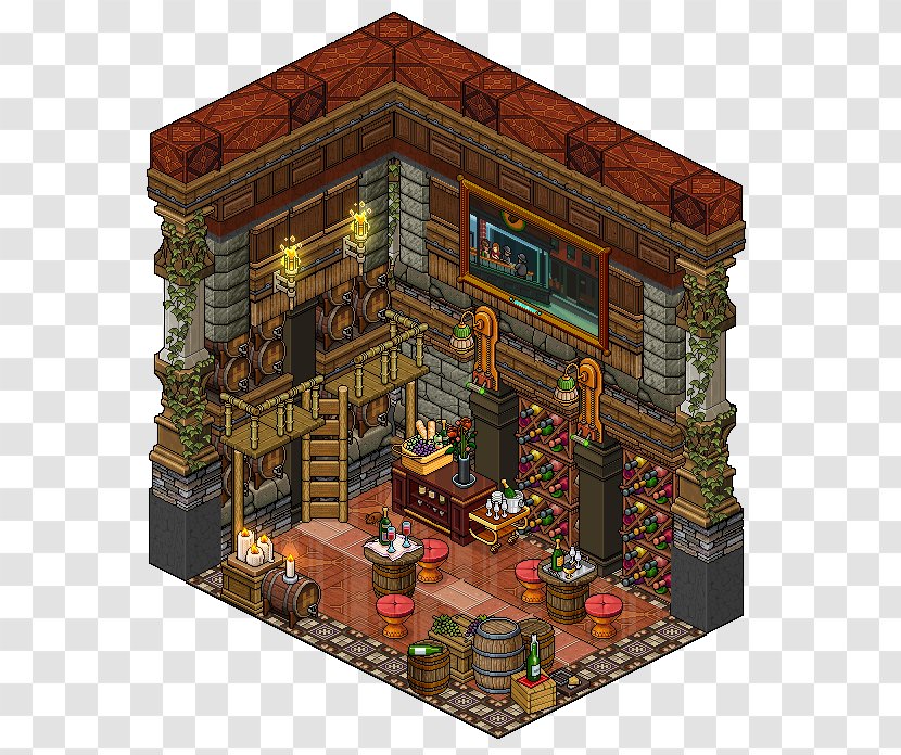 Habbo Building Bedroom Game - Restaurant Transparent PNG