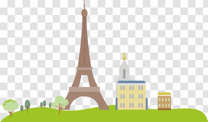 Eiffel Tower Illustration - Arrondissement Of Paris - House Transparent PNG