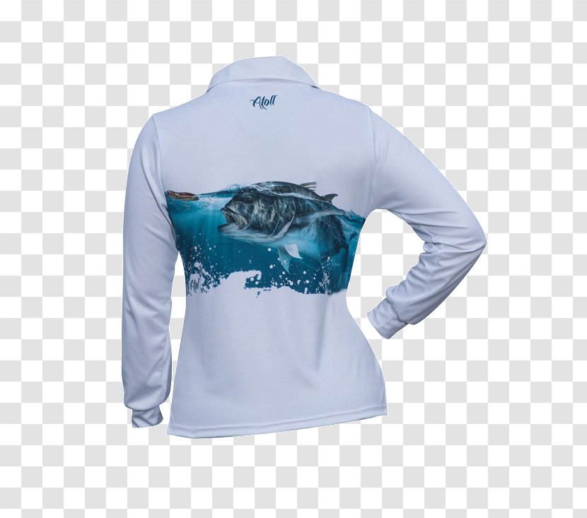 Sleeve T-shirt Clothing Fishing - Woman - Hand-painted Transparent PNG