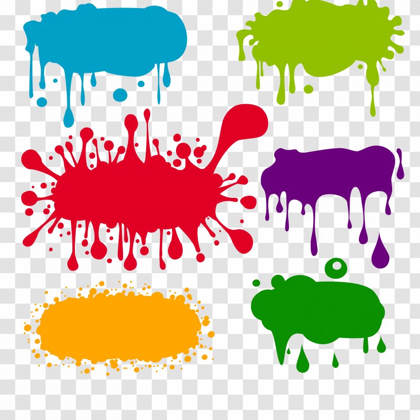 Graffiti Color - Grass - Colorful Ink Vector Material Transparent PNG