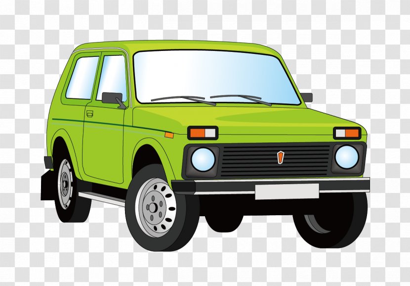 Car Jeep Van - Sport Utility Vehicle - Green Transparent PNG