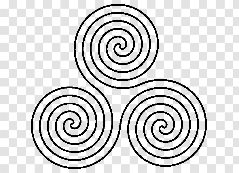 Triskelion Spiral Symbol Clip Art - Celts Transparent PNG