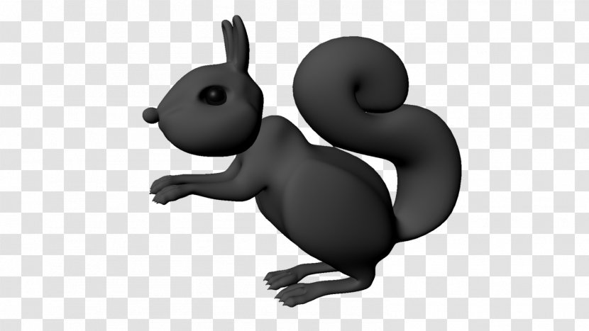 Rabbit, Inc. Rodent Animation Vimeo - Black And White - Drax 3d Transparent PNG