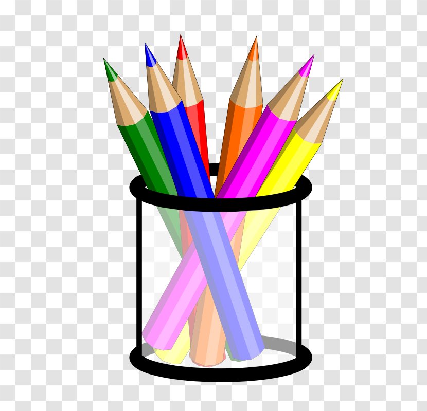 Colored Pencil Clip Art - Drawing - Cup Clipart Transparent PNG