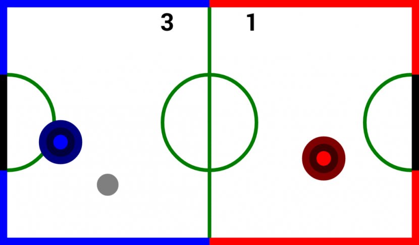 Air Hockey Classic HD Table Games - Number - Cliparts Transparent PNG