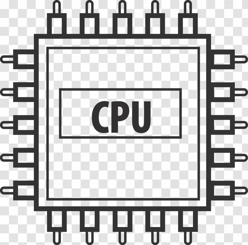 Central Processing Unit Integrated Circuit Icon - Brand - CPU Material Transparent PNG