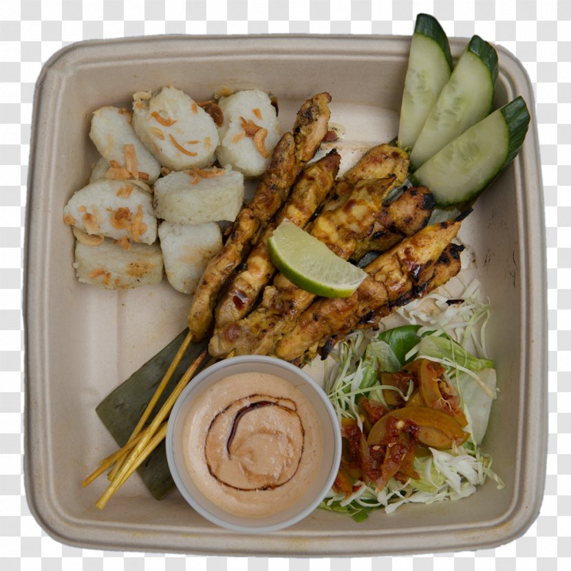 Bento Vegetarian Cuisine Satay Food Lunch - Plate - Bali Mockup Transparent PNG