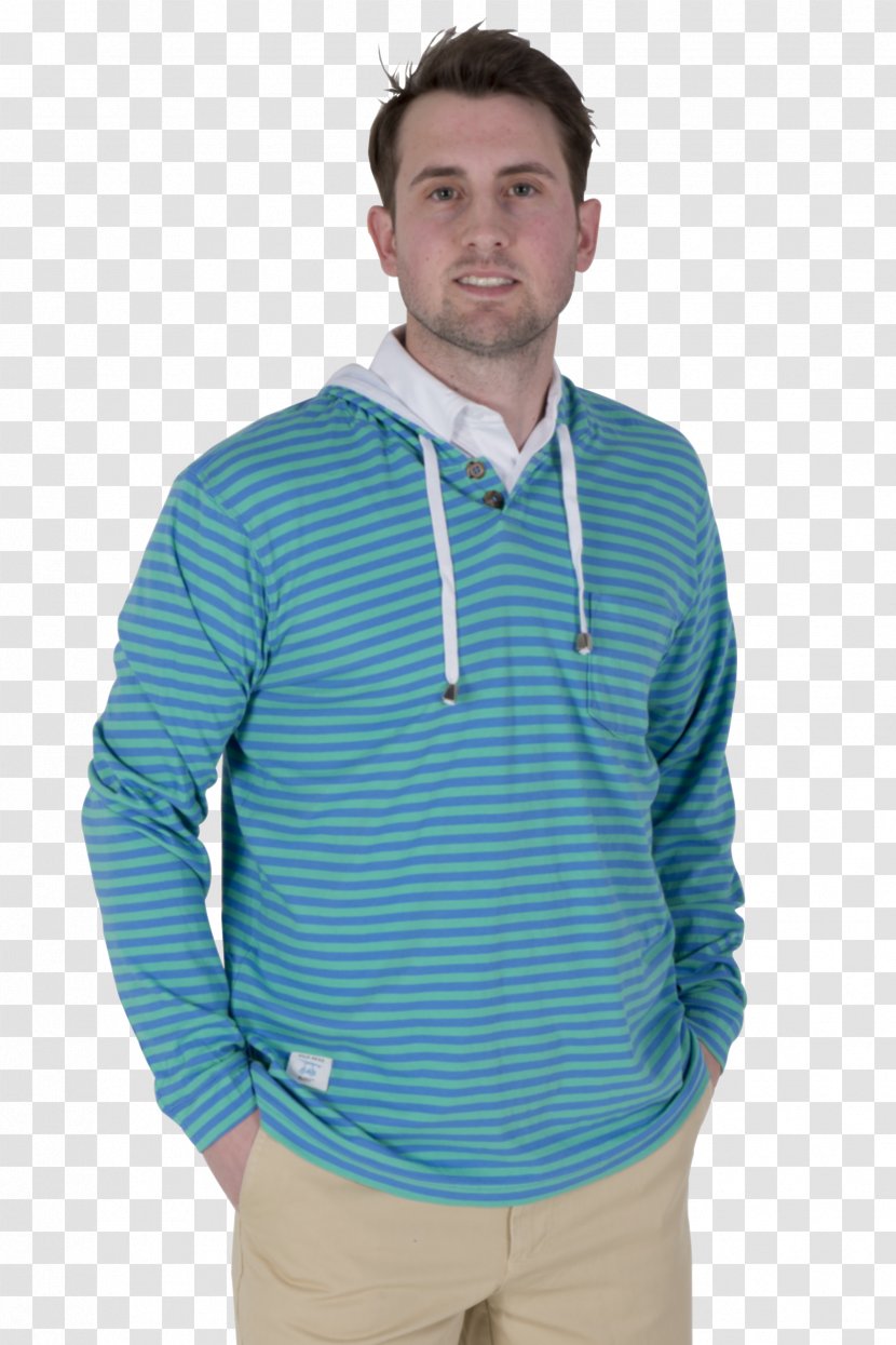Hoodie T-shirt Sweater Jacket - Blue Transparent PNG