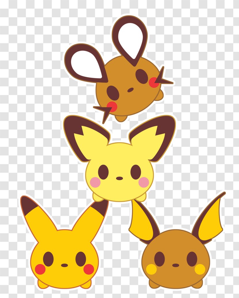 Pokémon Pikachu Eevee Raichu - Easter Bunny Transparent PNG