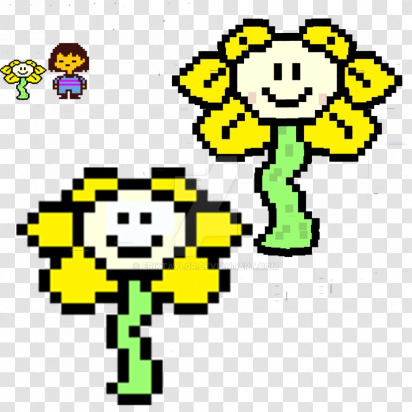 Undertale Flowey Pixel Art Sprite Image Transparent PNG