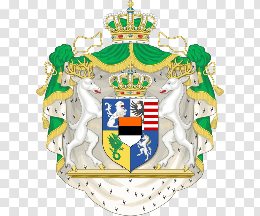 National Coat Of Arms Ireland Mantling Andorra - Lion - Christmas Ornament Transparent PNG