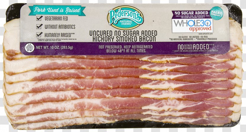 Bacon Ham Prosciutto Food Nutrition Facts Label Transparent PNG