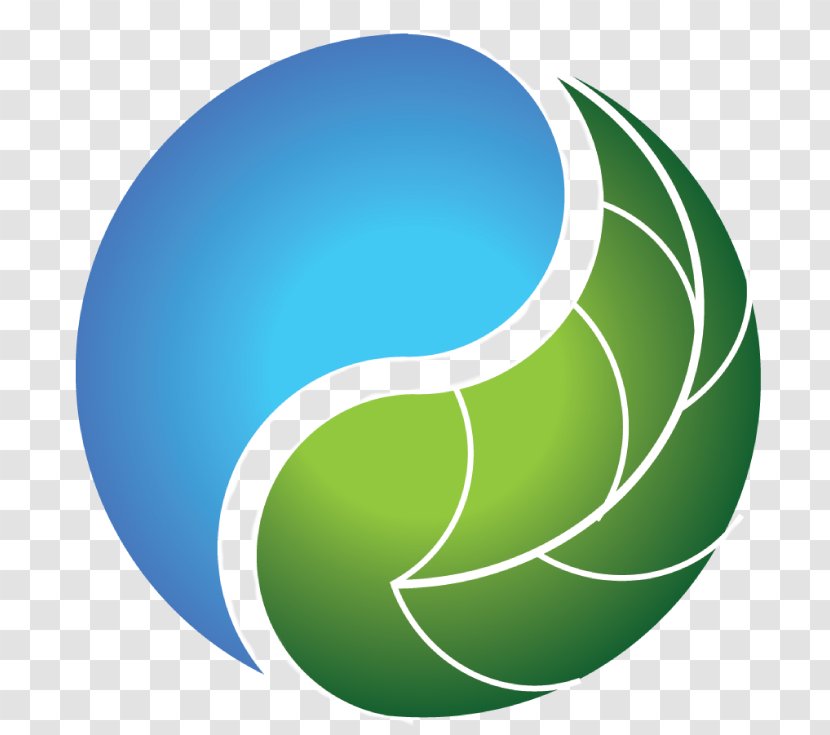 Logo Ball Sphere Circle - Football - Water Droplets Green Leaf Design Transparent PNG