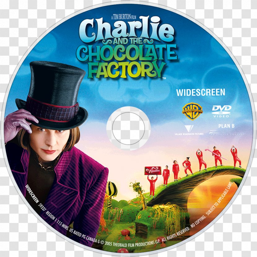 Charlie And The Chocolate Factory Willy Wonka DVD Johnny Depp Transparent PNG