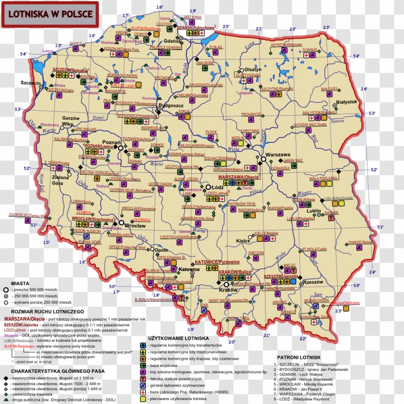 Aerodrome Lotniska W Polsce Map Lotnisko Turosn Flight Transparent PNG