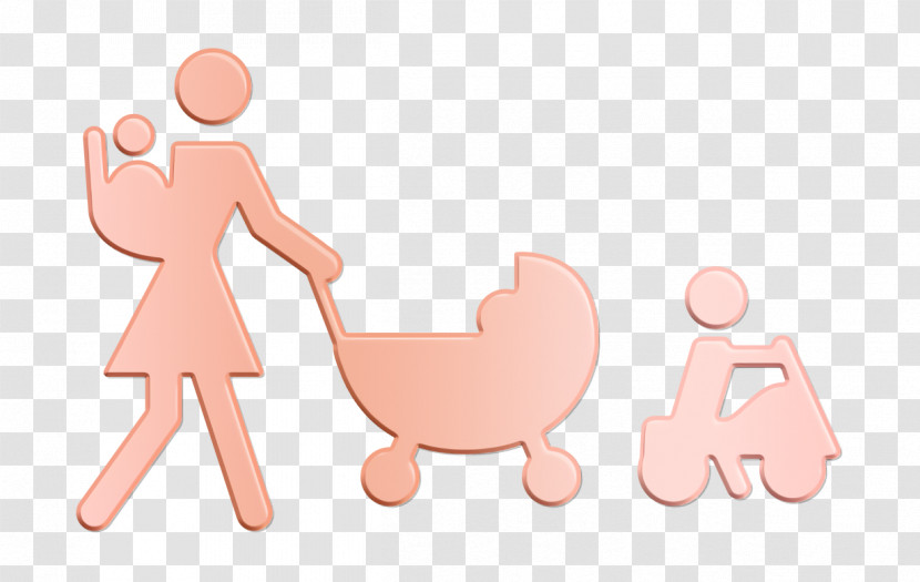 Child Icon Family Icons Icon Mother Walking With Three Babies Icon Transparent PNG