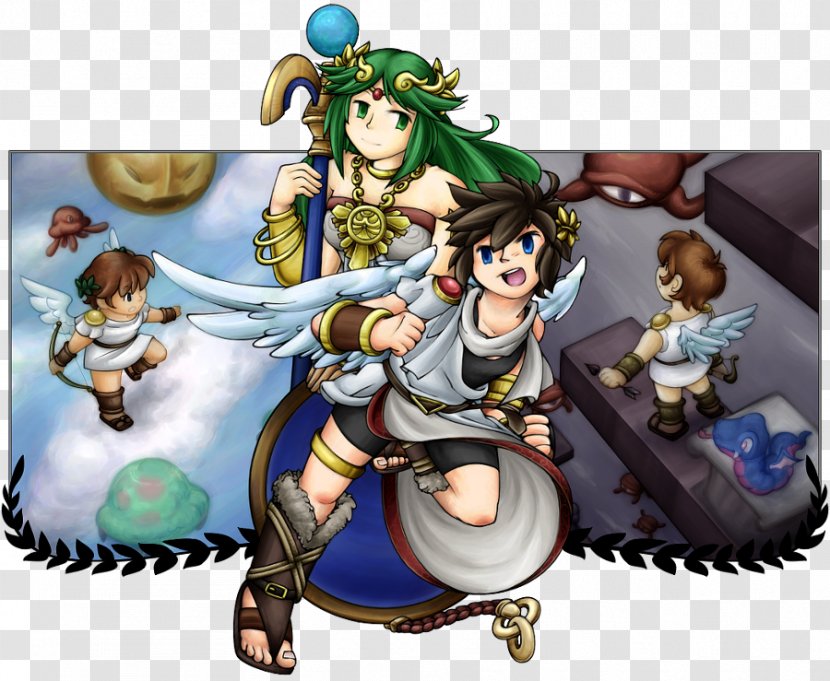 Kid Icarus: Uprising Of Myths And Monsters Medusa Super Smash Bros. Brawl - Heart - Icarus Transparent PNG