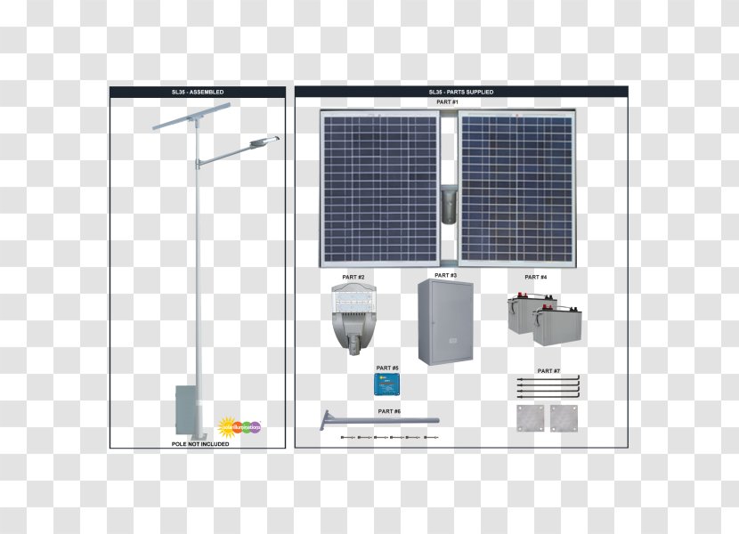 Solar Street Light Power Energy - SOLAR LIGHT Transparent PNG