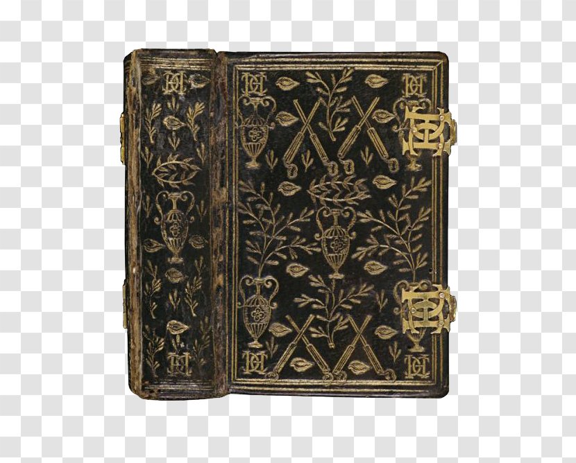 Book Of Hours Bookbinding Paper Cover - Metal - Retro Books Transparent PNG