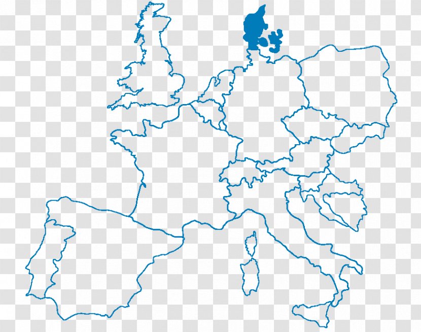 Europe Blank Map World Mapa Polityczna - Topographic Transparent PNG