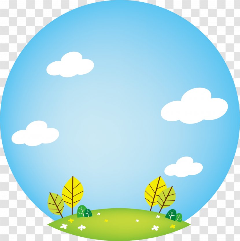 Blue Sky Grass Vector - Vecteur - Illustration Transparent PNG