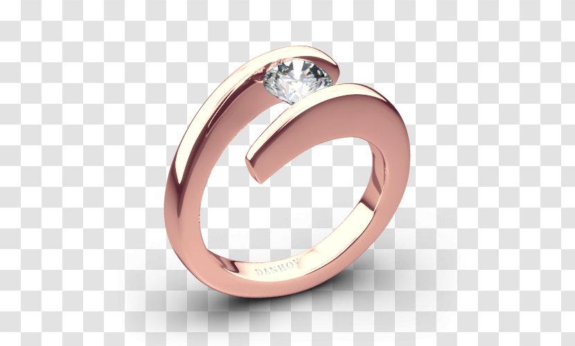 Wedding Ring Silver Body Jewellery - Rose Transparent PNG