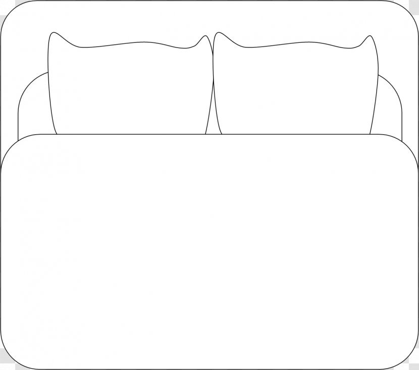 Black And White Bed Blanket Clip Art - Material - Beds Images Transparent PNG