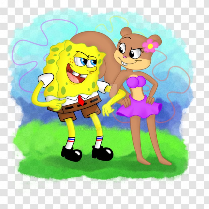 Sandy Cheeks Patrick Star DeviantArt - Happiness - Spongebob Transparent PNG