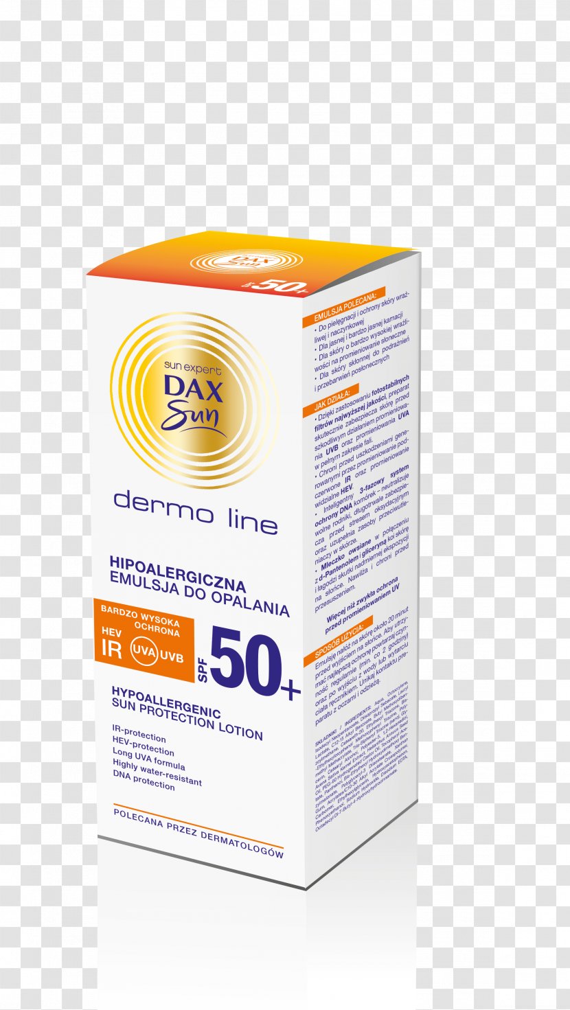 Emulsion Factor De Protección Solar Krem Dermis Skin - Sun Transparent PNG
