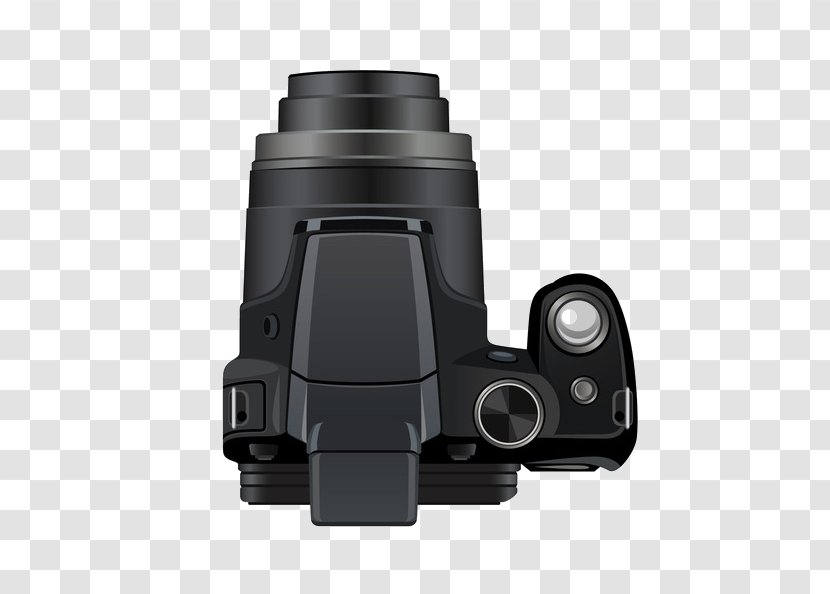 Nikon Coolpix P90 Digital SLR Single-lens Reflex Camera - Slr - Black Razor Transparent PNG