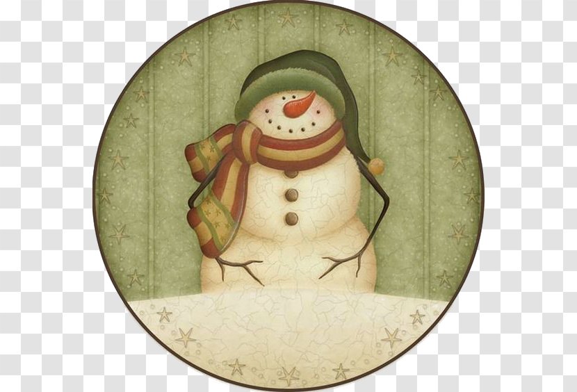 Snowman Christmas Illustration - Winter - Retro Transparent PNG