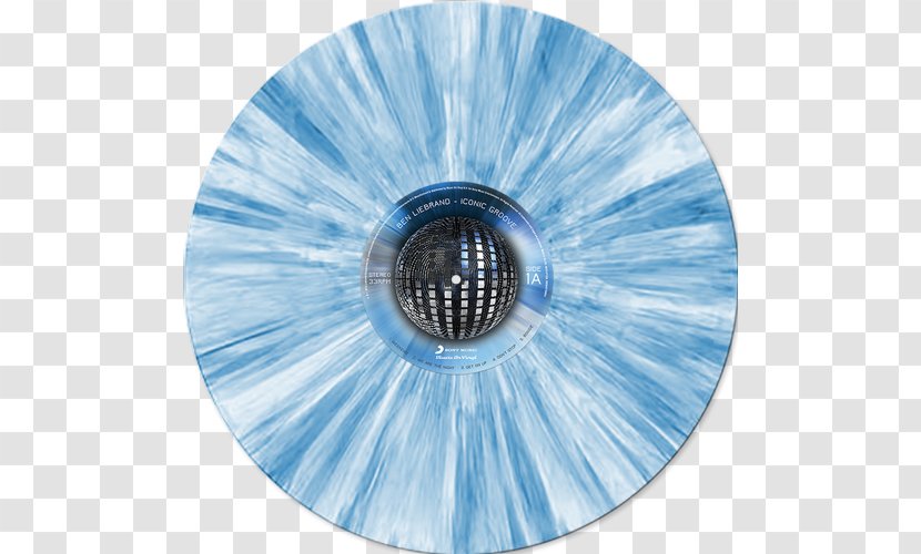 Iconic Groove Blue Phonograph Record Album - Vinyl Disk Transparent PNG