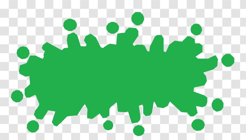Green Clip Art - Painting - Splat Transparent PNG