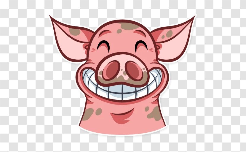 Pig Sticker Telegram Пикабу Homunculus Loxodontus - Sms Transparent PNG