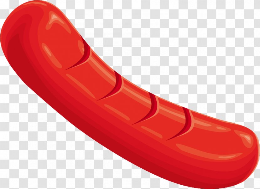 Hot Dog Designer - Small Bread - Hand Painted Red Transparent PNG