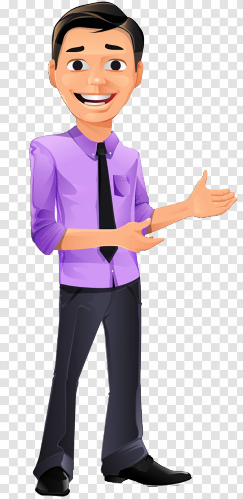 Shopping Cartoon - Formal Wear Businessperson Transparent PNG