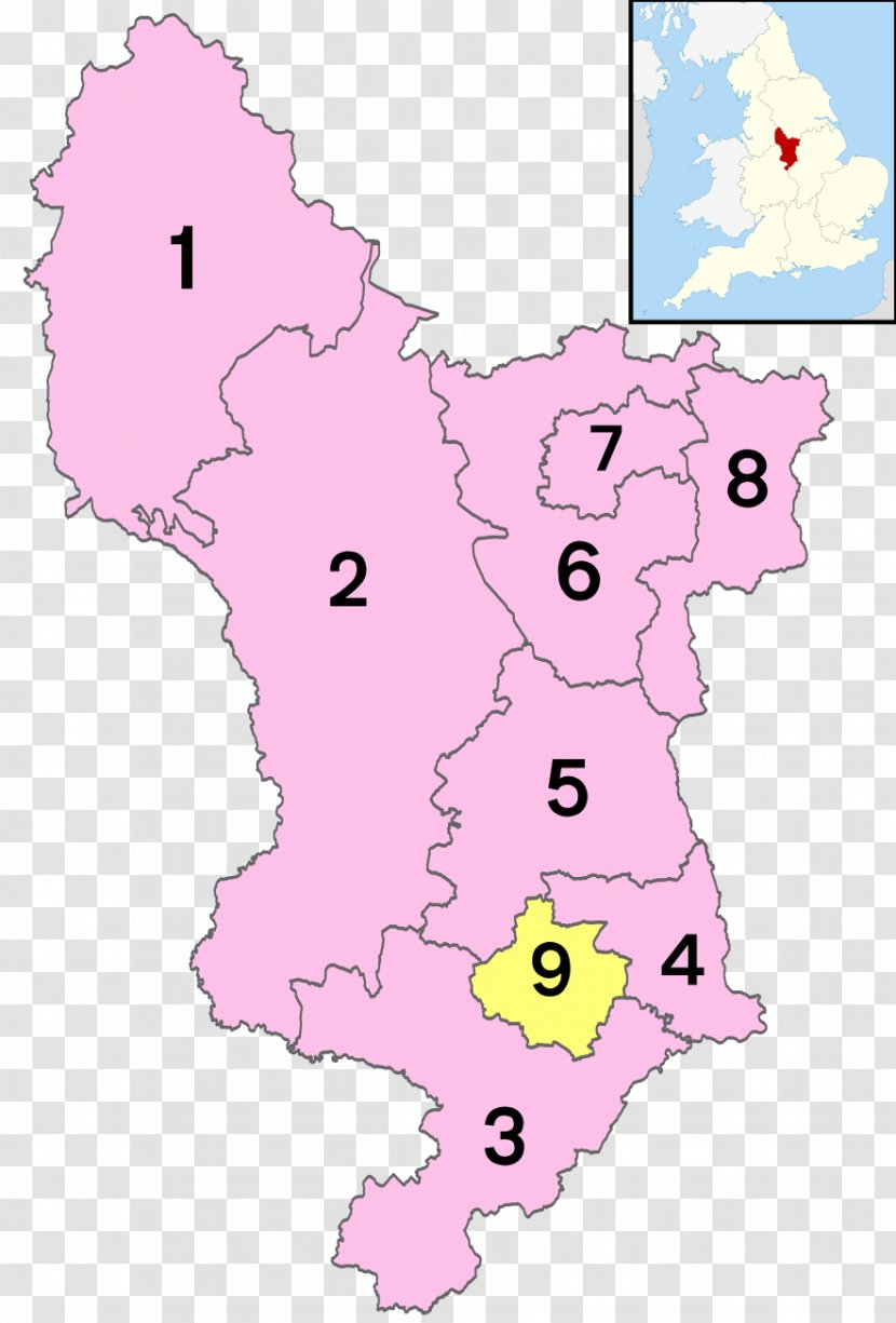 Derbyshire County Council Districts Of England Unitary Authorities Transparent PNG